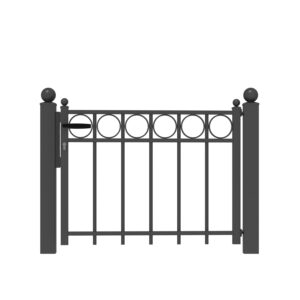 sierpoort met ringen – rechte bovenkant